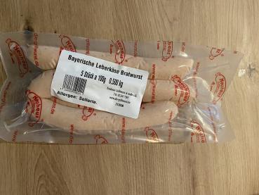 Leberkäs Bratwurst100 g, 5 Stück cac.